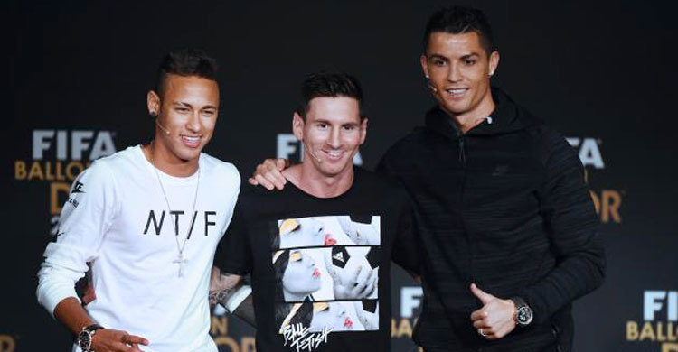 রোনালদোকে বার্সায় স্বাগত জানাবেন নেইমার