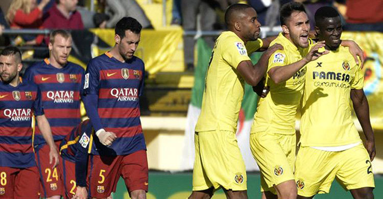 ভিলারিয়ালে জয়রথ থামলো বার্সার