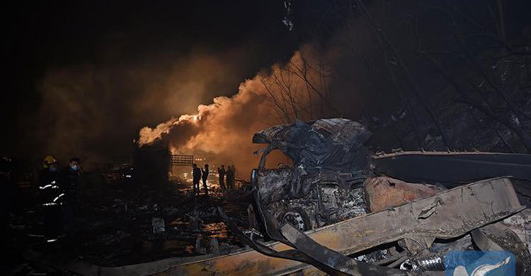 চীনে ট্রাকে বিস্ফোরণে নিহত ৫