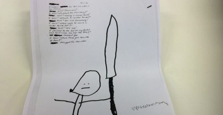 শসার ছবি আঁকায় জঙ্গি নজরদারীতে ৪ বছরের শিশু