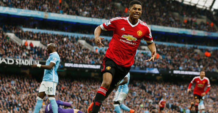 ডার্বি ম্যাচে ইউনাইটেডের জয়