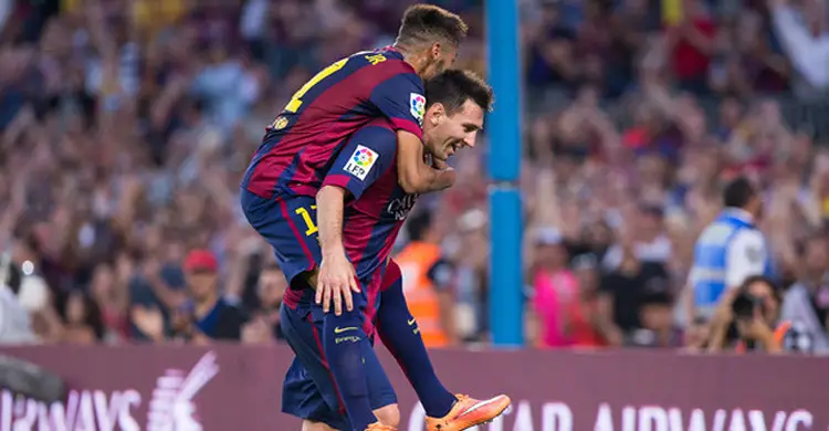 মেসি-নেইমার জাদুতে বার্সার গোল উৎসব