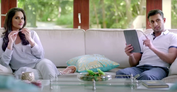 সানিয়া মির্জা-শোয়েবের বিজ্ঞাপন স্যোশাল মিডিয়ায় ভাইরাল