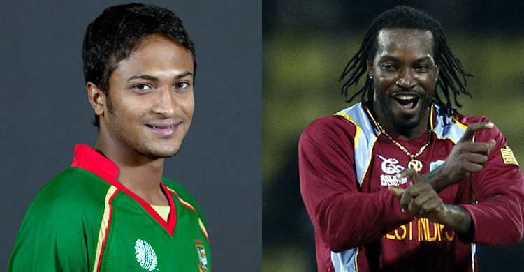 সিপিএলে গেইলের দলে খেলবেন সাকিব