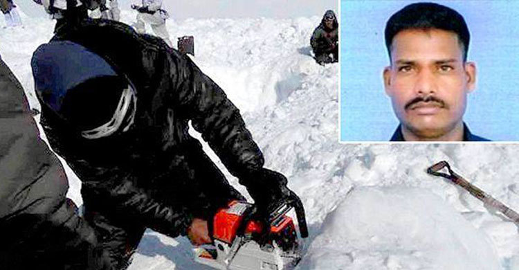 তুষারের নিচে চাপা পড়া সৈনিকের ৯ দিন পর মৃত্যু