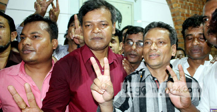 ডিইউজে সভাপতি শাবান সম্পাদক সোহেল