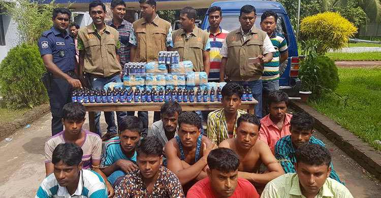 কুমিল্লায় ফেনসিডিলসহ গ্রেফতার ১২