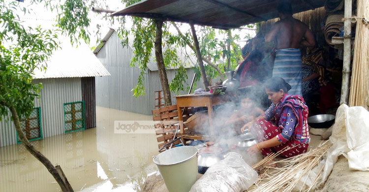 ফরিদপুরে অর্ধলক্ষাধিক মানুষ পানিবন্দী