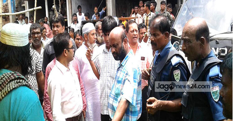 মাধবপুরে অবৈধ স্থাপনা উচ্ছেদ 