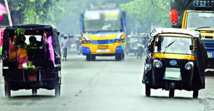 বান্দরবানে ২৪ ঘণ্টার জন্য সিএনজি-মাহেন্দ্র চলাচল বন্ধ