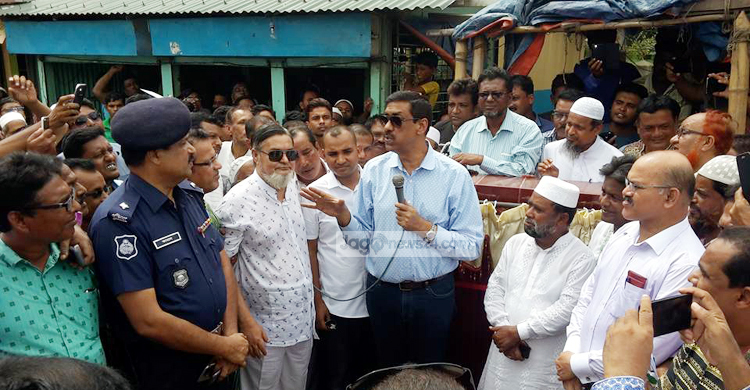 ফতুল্লায় রাস্তা উদ্বোধন করলেন শামীম ওসমান