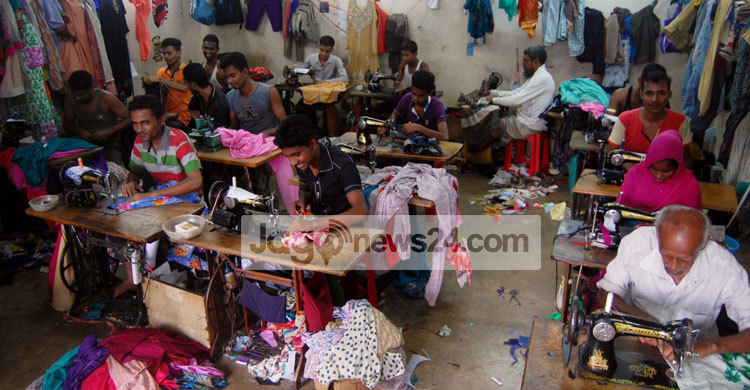 সিলেটের দর্জিপাড়ায় বেড়েছে ব্যস্ততা