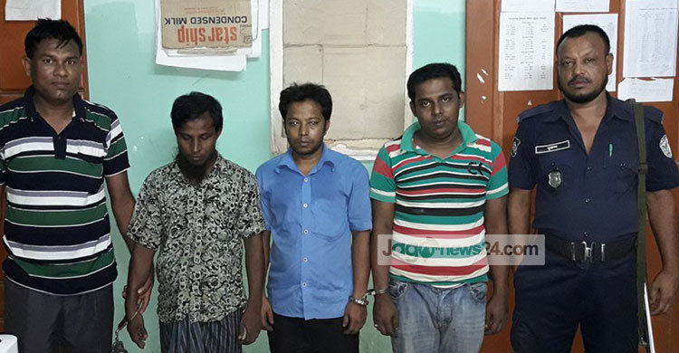 বিদ্যালয়ের জমি দখল :  গ্রেফতার ৩