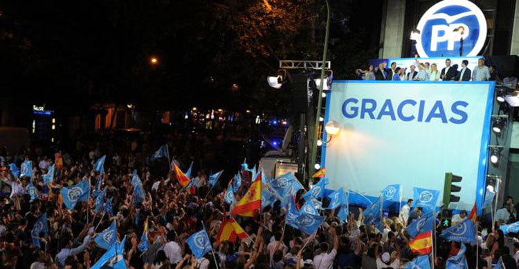 স্পেনের নির্বাচনে পিপলস পার্টির জয়