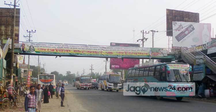 ঢাকা-টাঙ্গাইল মহাসড়কে যান চলাচল স্বাভাবিক