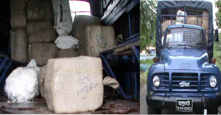 ৩০ লাখ টাকার ভারতীয় শাড়িসহ আটক এক