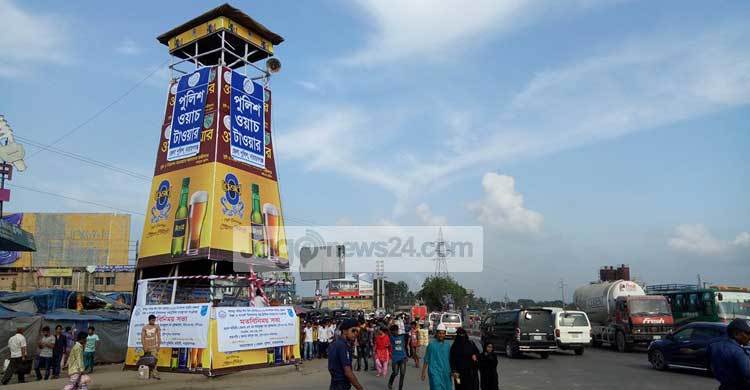 কাঁচপুরে ব্রেভার এনার্জি ড্রিংক্স ওয়াচ টাওয়ার উদ্বোধন
