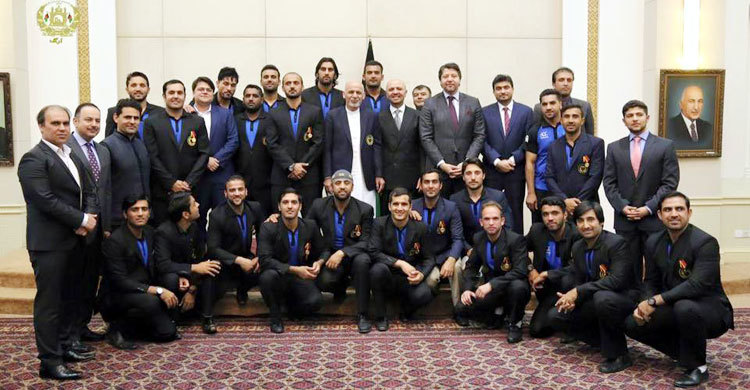 সর্বোচ্চ রাষ্ট্রীয় সম্মানে ভূষিত আফগান ক্রিকেটাররা