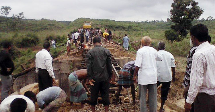 সিলেটের সঙ্গে সারাদেশের রেল যোগাযোগ বন্ধ
