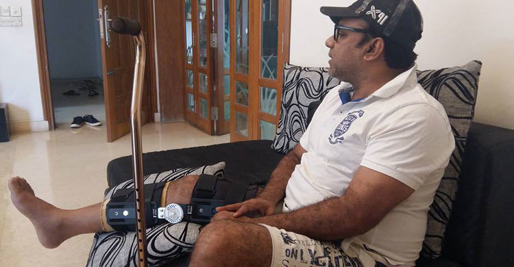 পায়ের লিগামেন্ট ছিঁড়ে আহত মিশা সওদাগর 