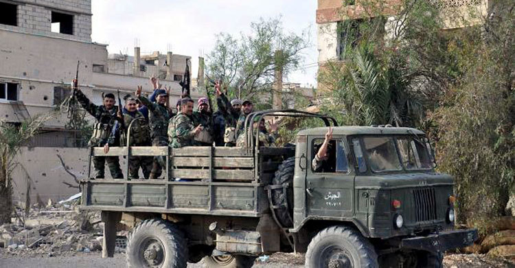 পালমিরার পাশের শহরে ঢুকেছে সিরীয় সেনাবাহিনী