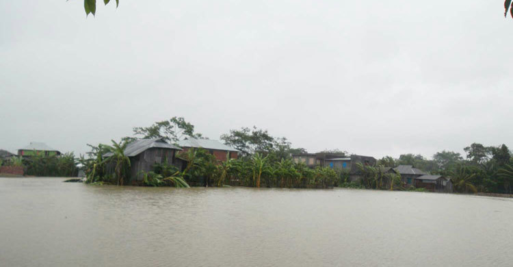 রোয়ানুর প্রভাবে বরগুনায় ২৫ গ্রাম প্লাবিত 