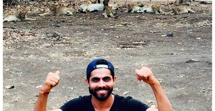 Jadeja fined Rs 20,000 for taking selfie with Gir lions