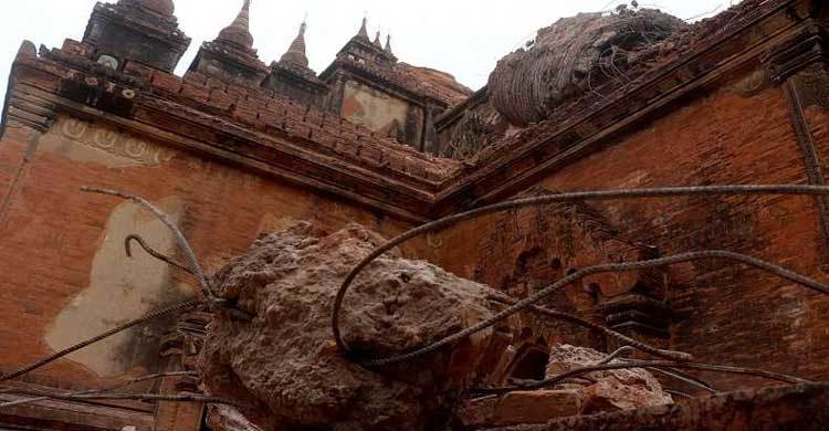 Myanmar quake damages nearly 400 ancient temples