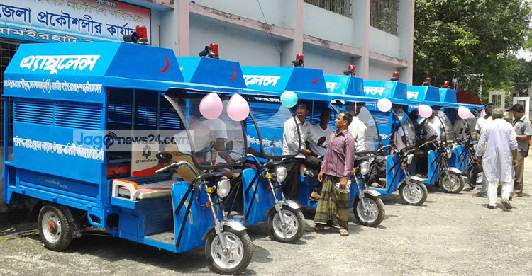 ধামইরহাটের ৮ ইউনিয়নে স্বল্প ভাড়ার অ্যাম্বুলেন্স চালু