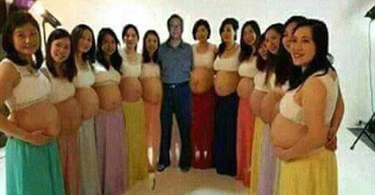 Thirteen wives pregnant same time