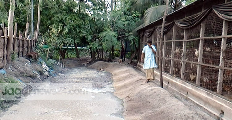 টাঙ্গাইলে অবৈধভাবে পোল্ট্রি ফার্ম নির্মাণের অভিযোগ