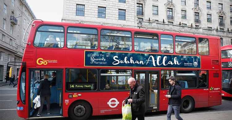 ‘Subhan Allah’ banners to appear on British buses for Ramadan 