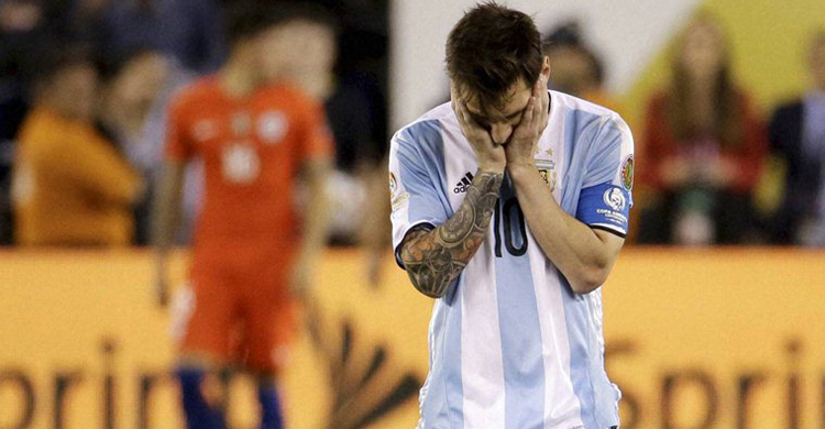 Lionel Messi in tears after Copa America final loss, watch video