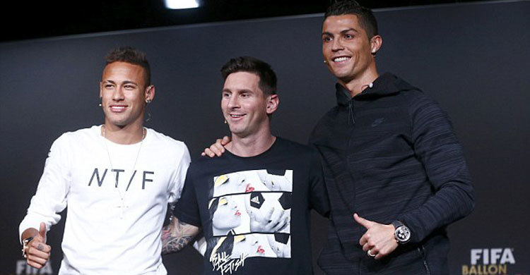 Neymar picks Ronaldo as Ballon d’Or award favorite 
