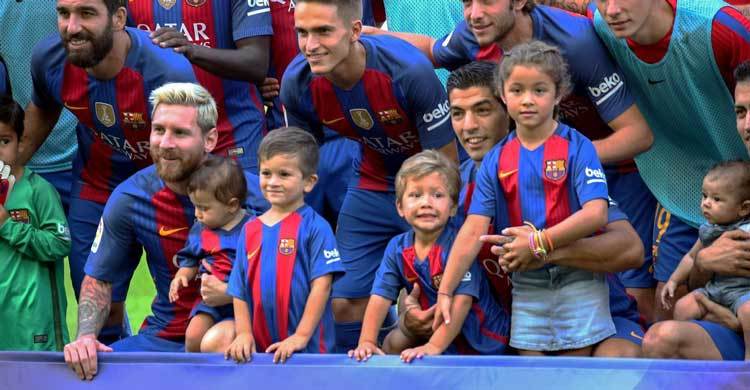 Messi, Pique and Suarez’s sons join Barcelona 