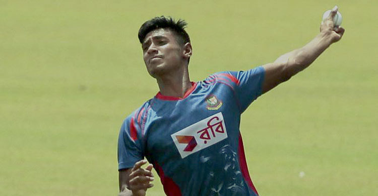 Mustafiz starts bowling 