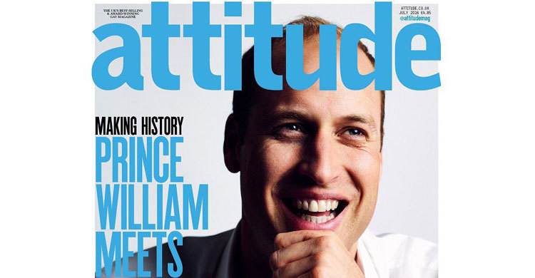 Prince William appears on the cover of UK gay magazine