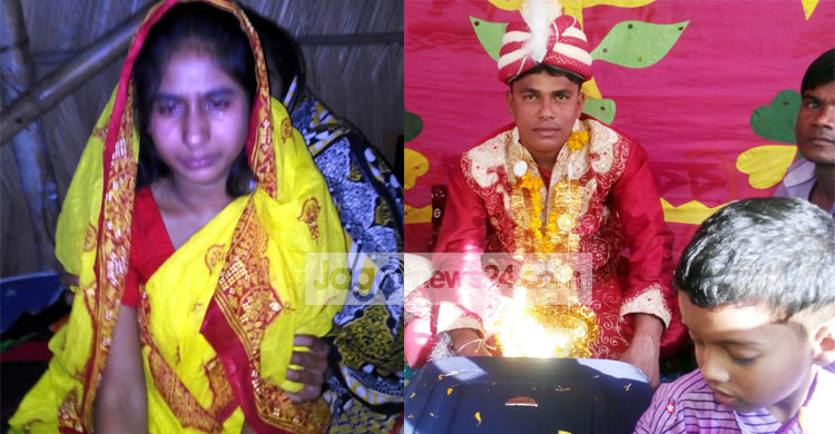 পুলিশ ও ইউএনওকে দেখে পালিয়েছেন পুরোহিত