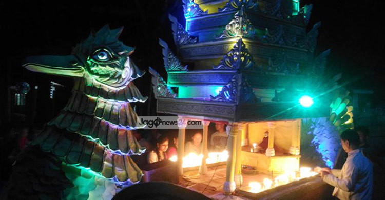 বান্দরবানে শেষ হলো প্রবারণা উৎসব