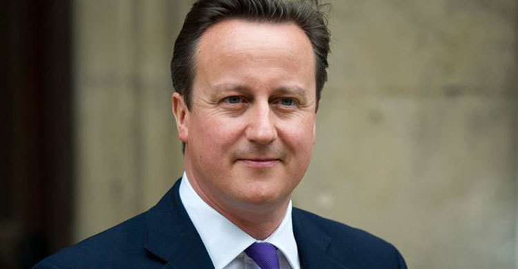 David Cameron in city 