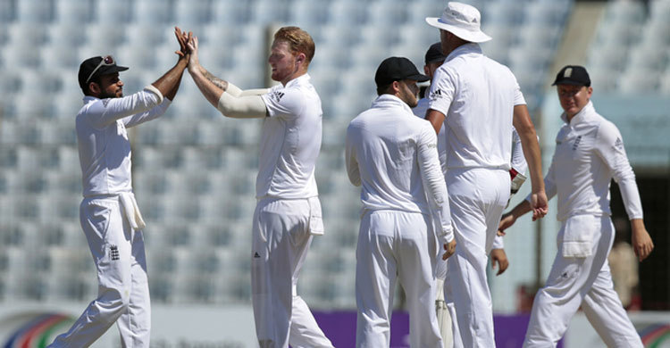 Bangladesh all out for 248 in first innings vs England