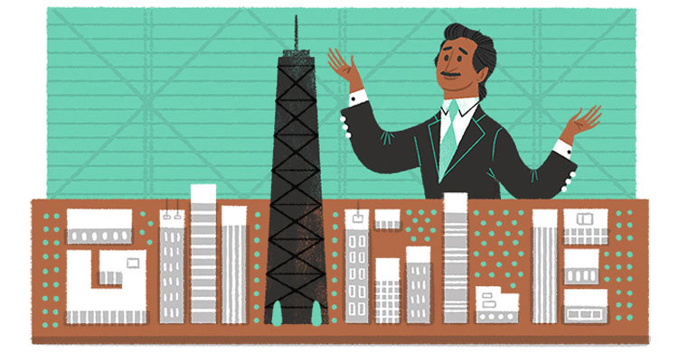 Google celebrates architect FR Khan’s birthday
