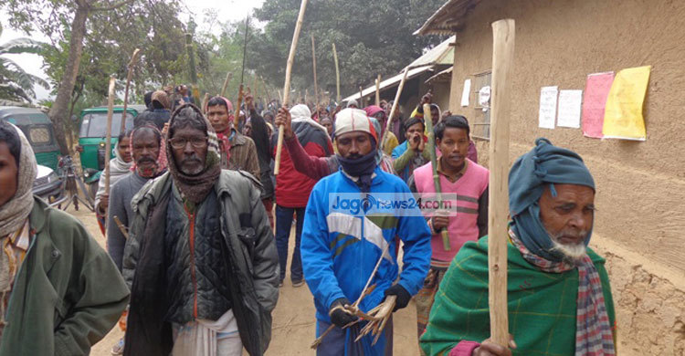 মানবাধিকার কমিশনের চেয়ারম্যানের বক্তব্যে সন্তুষ্ট সাঁওতালরা