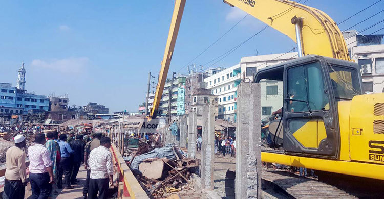 তুরাগ পাড়ের অবৈধ স্থাপনা উচ্ছেদ