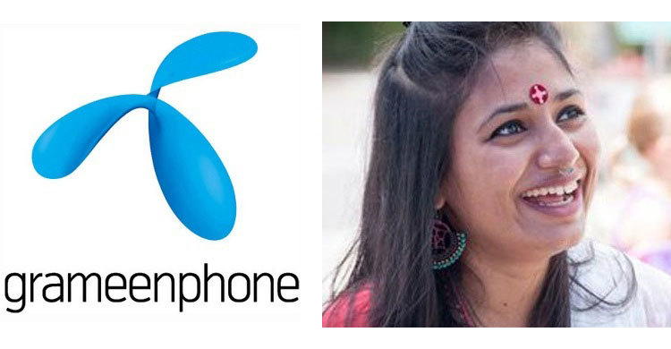 Wasfia becomes Brand Ambassador of Grameenphone