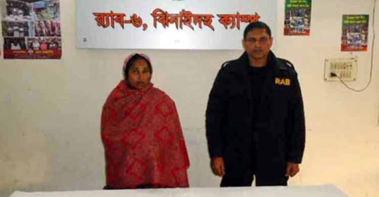 শৈলকুপায় ইয়াবাসহ নারী আটক