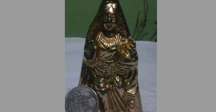 শৈলকুপায় মূর্তিসহ ধাতব মুদ্রা উদ্ধার