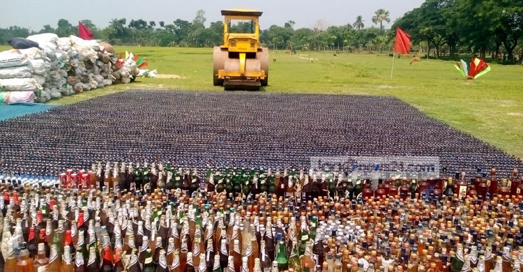 জয়পুরহাটে ৩ কোটি ৮৩ লাখ টাকার মাদক ধ্বংস