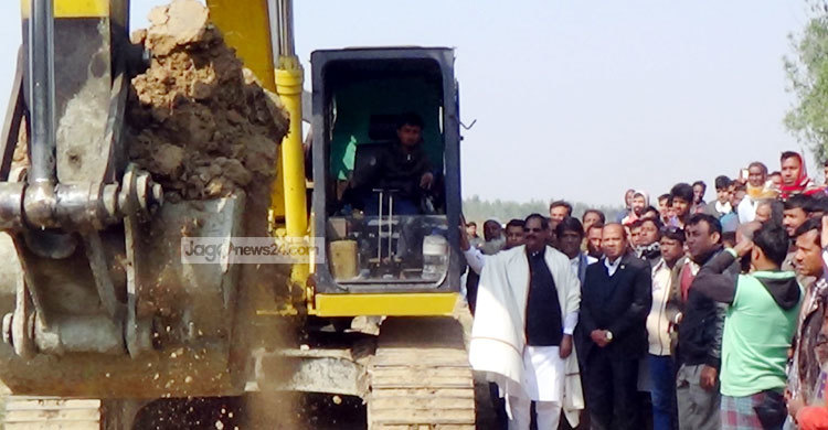 জয়পুরহাটের তুলসী গঙ্গা নদীর খনন কাজ শুরু