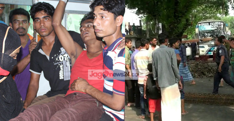 লক্ষ্মীপুরে চাঁদা না পেয়ে চালকের পা ভাঙলো পুলিশ